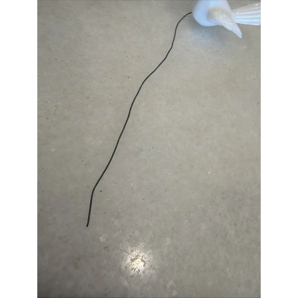 Vintage Mini PLASTIC‎ WHITE DOVE With Floral Wire Attached